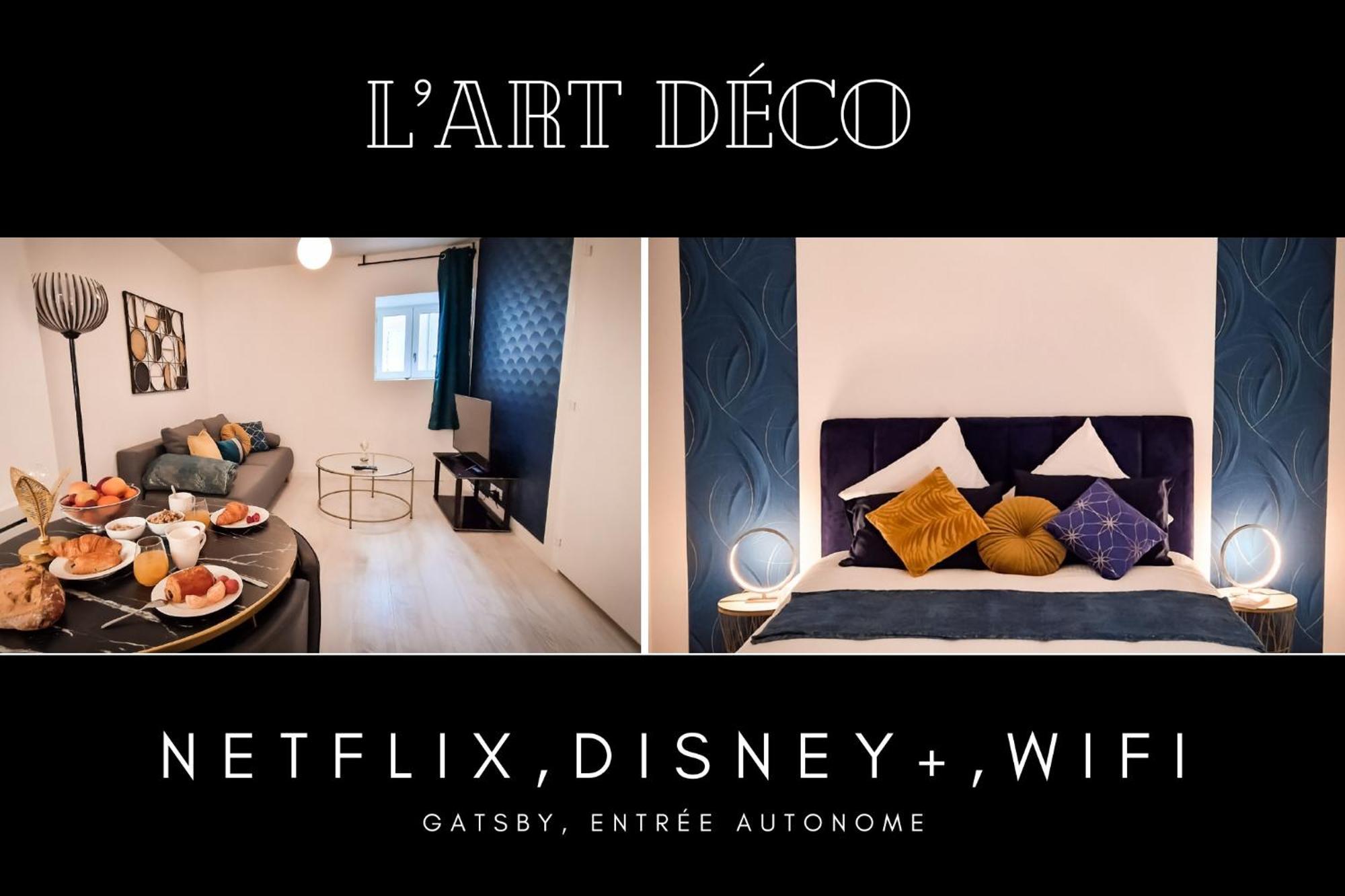 L'Art Deco 3 Etoiles Wifi, Netflix, Disney, Coeur De Bastide Villefranche-de-Rouergue Buitenkant foto